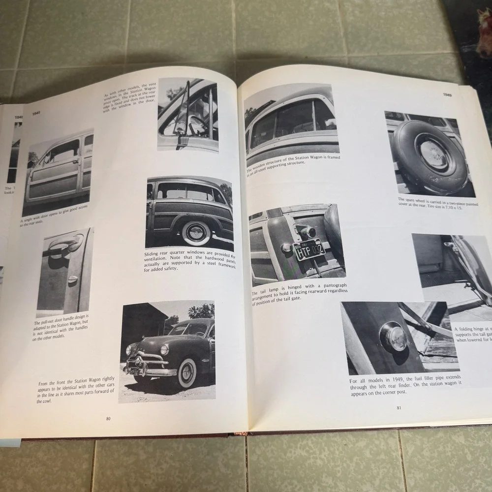 The Nifty Fifties Fords Ray Miller 1974 Hardcover Illustrated History Book